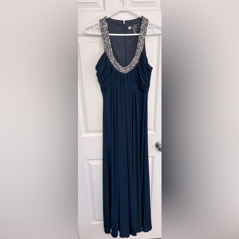 JS Boutique Formal Navy Blue Embellished Dress